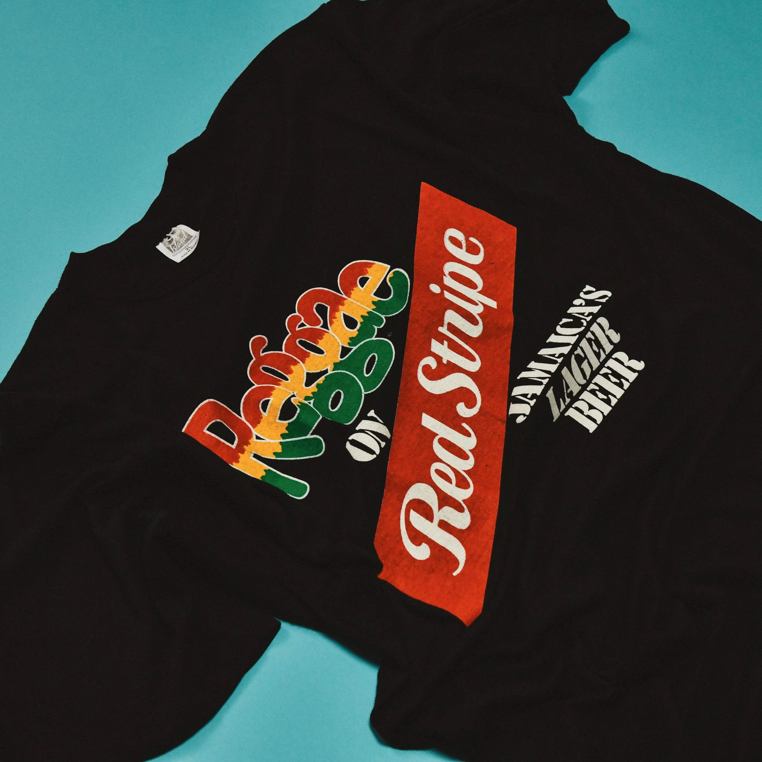 Vintage Red Stripe Jamaica Tee — L'Enfant Terrible - One Off